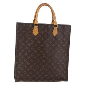 LOUIS VUITTON Monogram Sac Plat Hand Bag